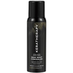 KERATHERAPY Gray root concealer - medium to dark brown
